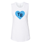 Heart of TB Ladies Baseball Muscle tank