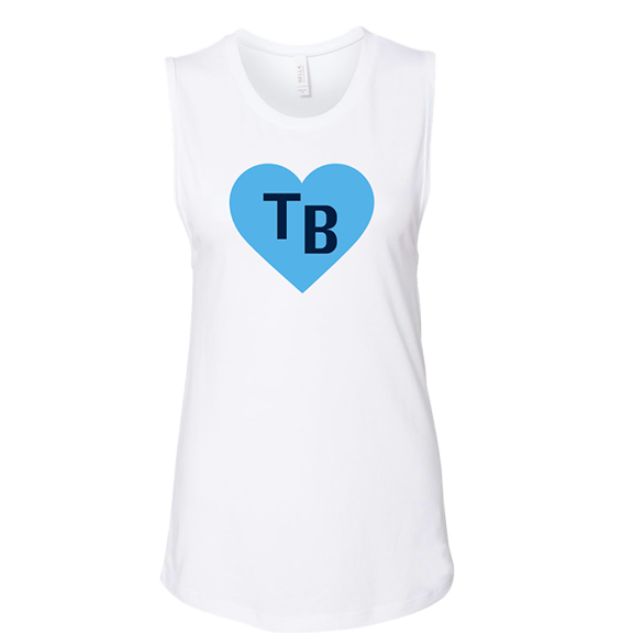 Heart of TB Ladies Baseball Muscle tank