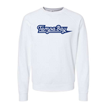 Ladies Tampa Bay Script Hockey Crew Sweatshirt