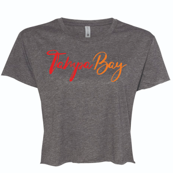 Ladies Script Tampa Bay Cropped tee