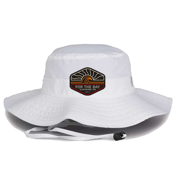 For the Bay Orange Wave Bucket Hat
