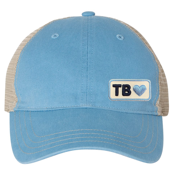 Heart of Tampa Bay Baseball washed trucker hat