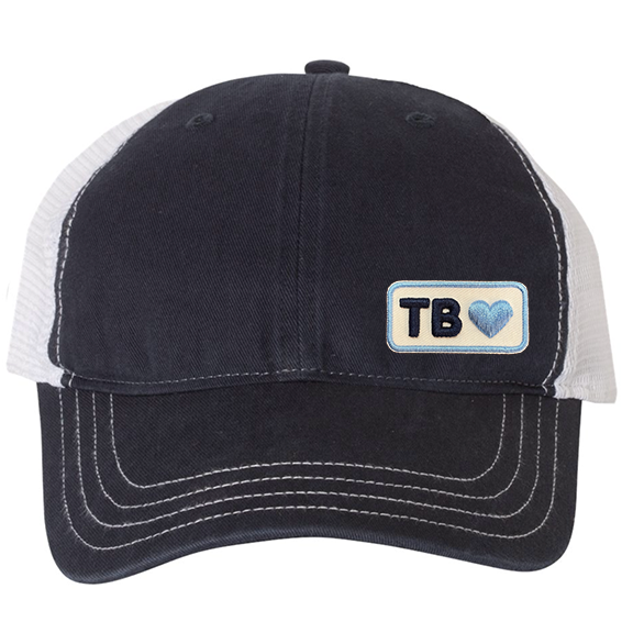 Heart of Tampa Bay Baseball washed trucker hat