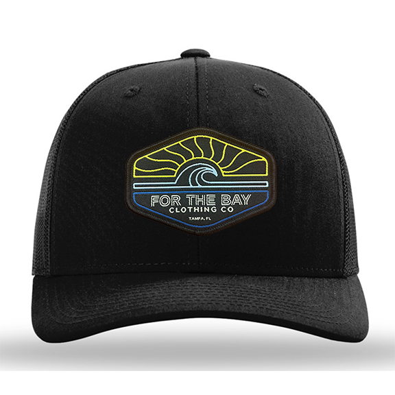 For the Bay Coastal Blue Wave Trucker Hat