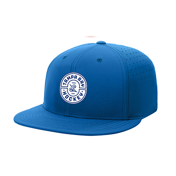 Tampa Bay Hockey Oval Rubber FlexFit hat