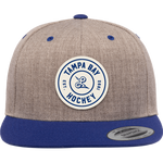 Tampa Bay Hockey Circle Woven Patch Snapback hat
