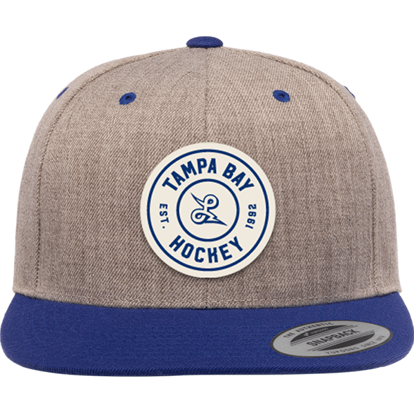Tampa Bay Hockey Circle Woven Patch Snapback hat