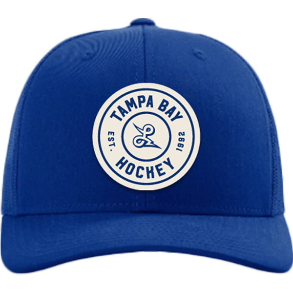 Tampa Bay Hockey Circle Woven Patch Trucker hat
