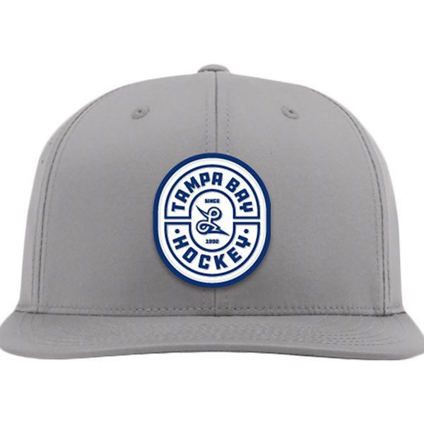 Tampa Bay Hockey Oval Rubber FlexFit hat