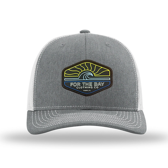 For the Bay Coastal Blue Wave Trucker Hat