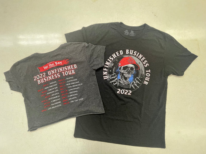 2022 Unfinished Business Tour cropped tee