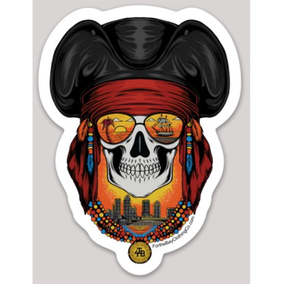 For the Bay Pirate Krewe Sticker