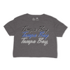 Ladies Tampa Bay Hockey Retro Cropped tee