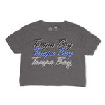 Ladies Tampa Bay Hockey Retro Cropped tee