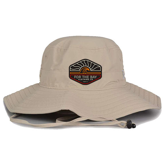 For the Bay Orange Wave Bucket Hat